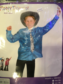 Disco Shirt Blue maat 164
