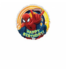 spiderman folie ballon 43 cm wordt geleverd zonder helium