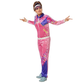 Kostuum jogging 80's, maat 36. Kostuum bestaat uit: jasje en broek