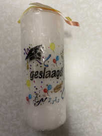 Kaars geslaagd