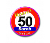 Verkeer button 50 jaar sarah