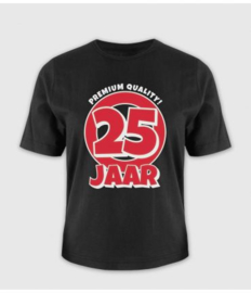 T-shirt 25 jaar one size