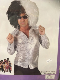 Disco Shirt Zilver maat 52/54