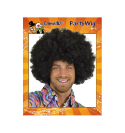 Afro pruik super zwart