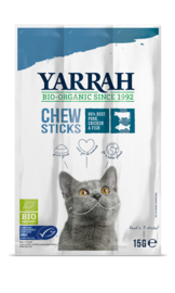 Yarrah Biologische Kauwstaafjes voor Katten