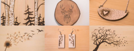 TIENER Workshop Pyrografie -Woensdag 14 februari ( 14- 16u30)