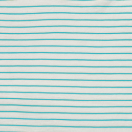 Slub Jersey Stripes Aqua