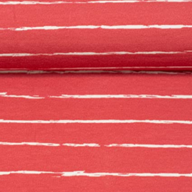 Crayon stripes red
