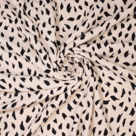 viscose TRENDY BLACK WHITE PRINT