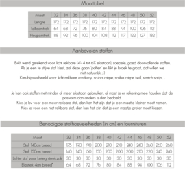 Bay broek voor dames en tieners – papieren naaipatroon