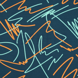 JERSEY NEON ABSTRACT - PETROL