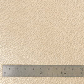 50 cm Kunstleder : Linnen wit metallic