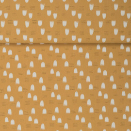 Rustic Cotton Pacman yellow