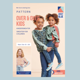 Papieren patroon Over & Over KIDS | Sweater die op zijn strepen staat | maat 92-158