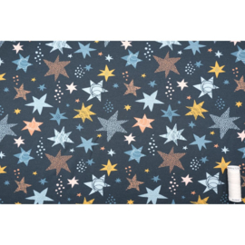 Coupon 1m30 French Terry brushed Night Sky