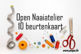 Naaiatelier 10  beurtenkaart