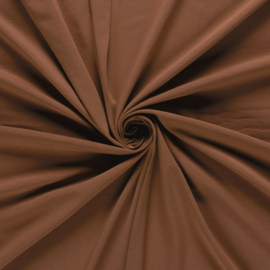 Katoen Jersey stof Effen Roest