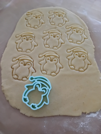 Cookie cutter kerst pinguin