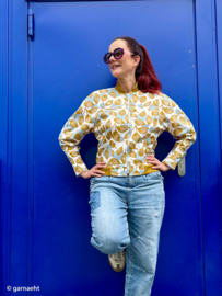 Dots & Leaves by Emjo- canvas