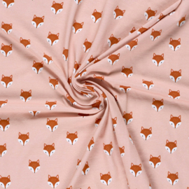 Katoen Jersey - Vossen Roze