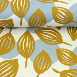 Dots & Leaves by Emjo- canvas