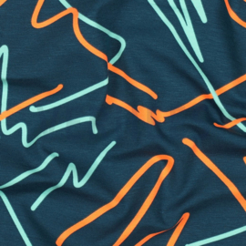 JERSEY NEON ABSTRACT - PETROL