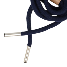 Hoodie koord met koordeinden 6mm 1.25m - navy