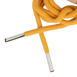 Hoodie koord met koordeinden 6mm 1.25m - geel