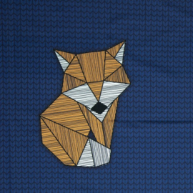 Cozy Big Fox by lycklig design , Panel ca. 75cm, French Terry