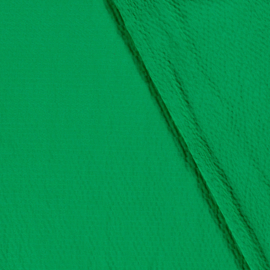 Viscose Bubble stof Effen Groen