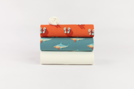 SYAS Sharks - M - French Terry - Stoffig Turquoise - R