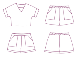 Atelier Jupe  -Billie top & Finn short