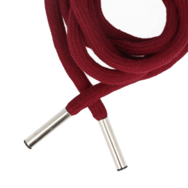 Hoodie koord met koordeinden 6mm 1.25m - bordeau