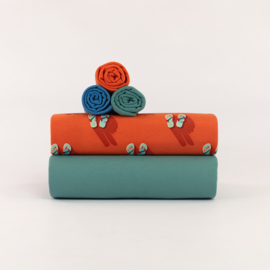 SYAS Boordstof - Stoffig Turquoise
