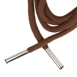 Hoodie koord met koordeinden 6mm 1.25m - bruin