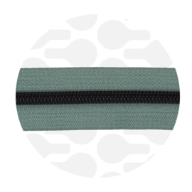 Rits Nylon spiraal smokey green - zwart