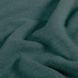 Heavy Knit stof Melange Petrol