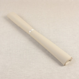 50 cm Kunstleder : Linnen wit