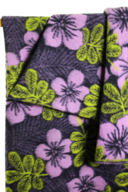 Wollen bloemenstof paars & groen ( Atelier Jupe)