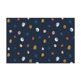 Knotted dots dark blue