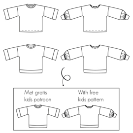Laure top en sweater voor dames & tieners – papieren naaipatroon