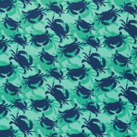 Crab Mates by jolijou Mint/donkerblauw