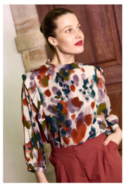 Atelier Jupe- Viscose in warme wintertonen
