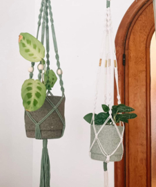 Macrame plantenhanger  Zaterdag  20/01 (9u30-12u)