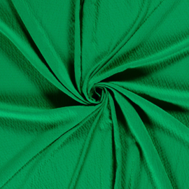 Viscose Bubble stof Effen Groen