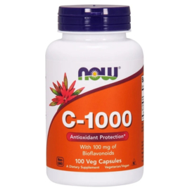 Now Foods, Vitamine C-1000, Met 100 mg Bioflavonoïden, 100 Vegetarische Capsules
