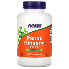 Now Foods Panax Ginseng, 500mg , 250 vegetarische capsules