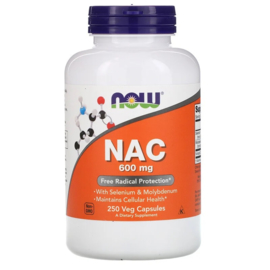 Now Foods NAC 600 mg, 100 vegetarische capsules
