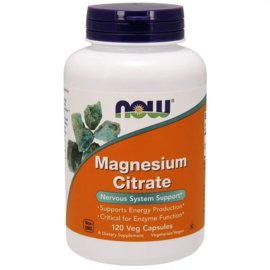 Now Foods, Magnesium Citraat 400 mg, 120 vegetarische capsules