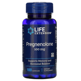 Life Extension, Pregnenolone 100 mg, 100 capsules
